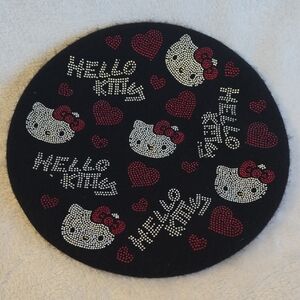 *REMOVING SOON* Hello Kitty Black Wool Beret